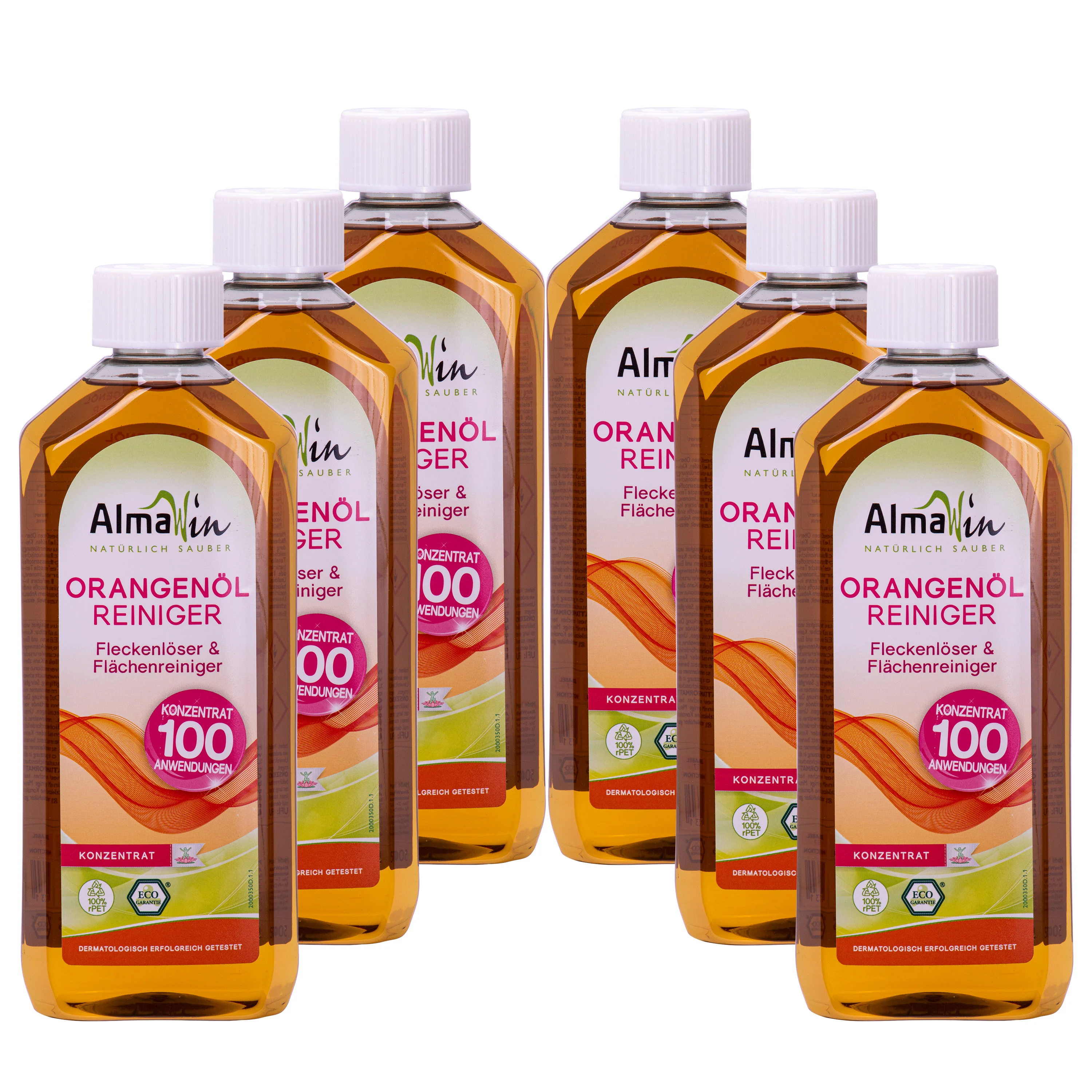 Glanadh oráiste, Glanadh tiubhaithe, 500 ml x 6 Flaschen, Glanadh ola oráiste