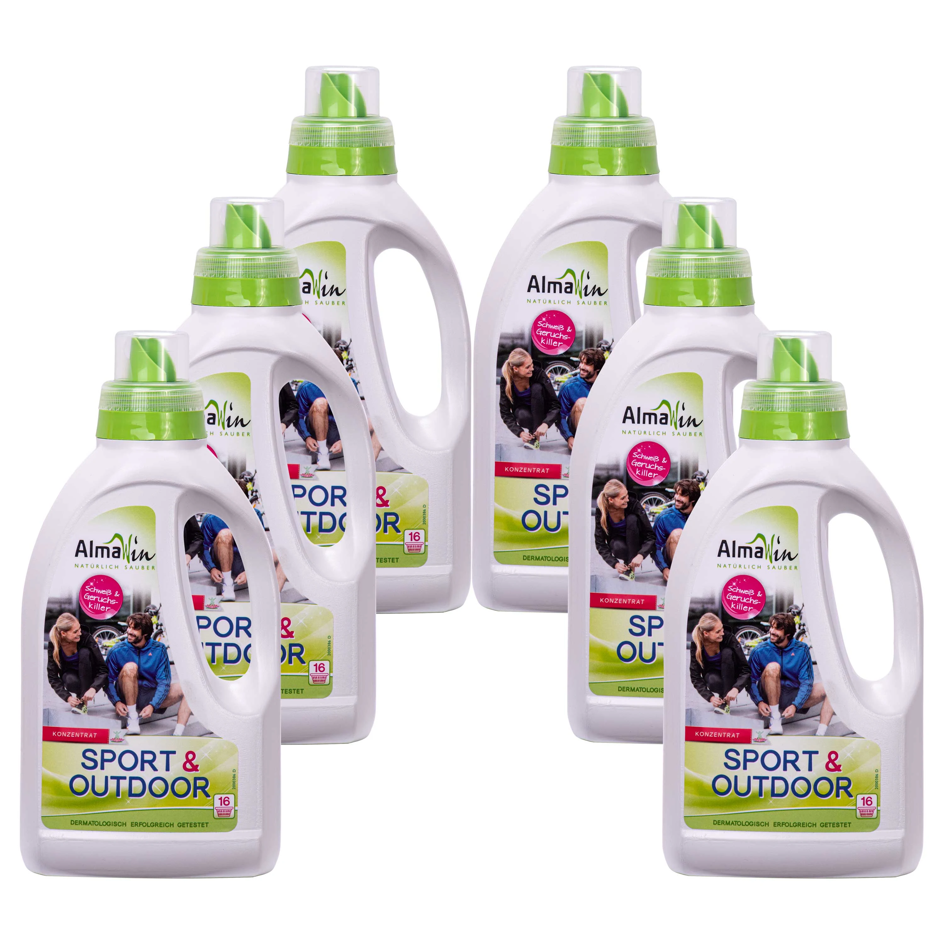 Glanadh spóirt, Níochán spóirt, Glanadh lasmuigh, 6 x 750 ml