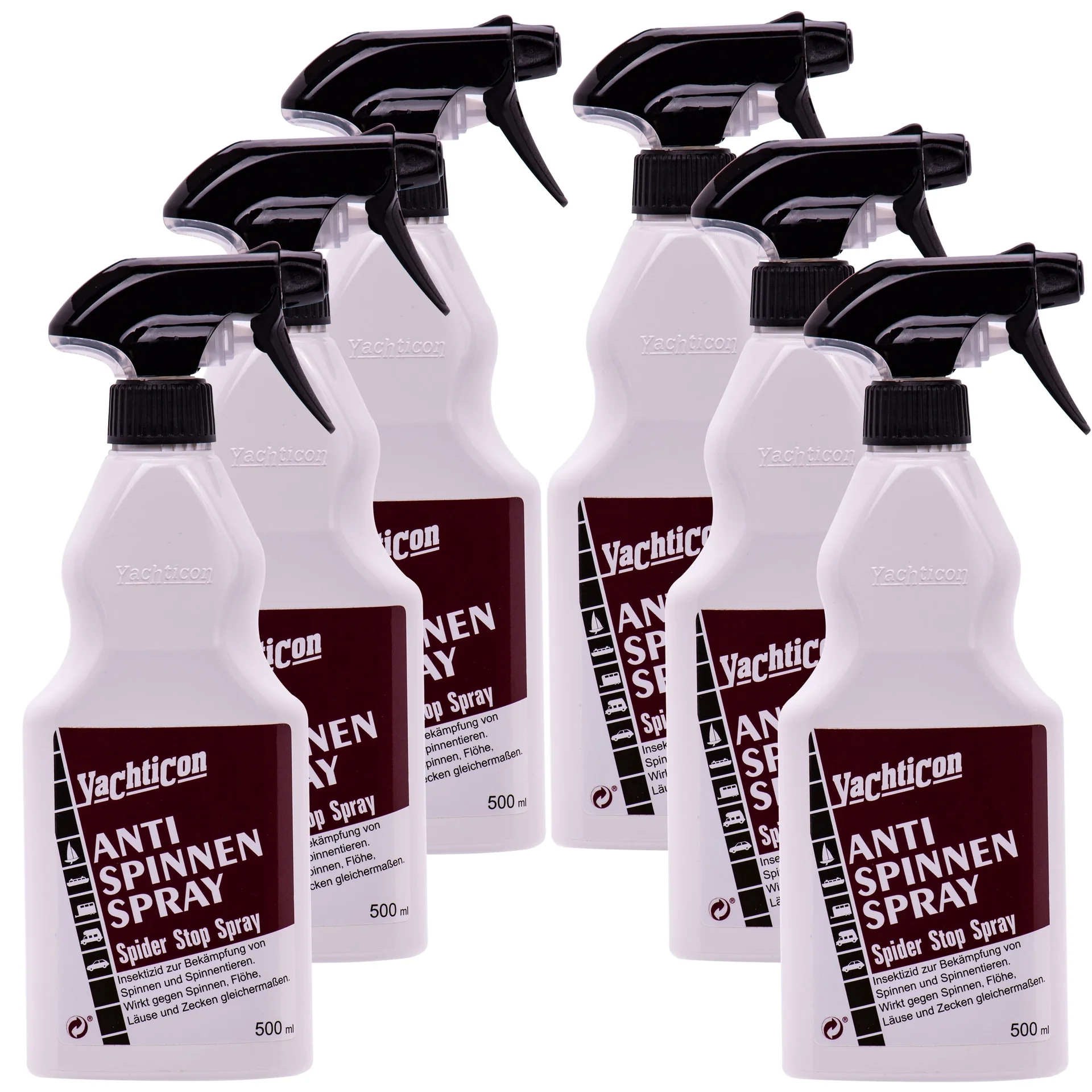 Sprae frith-damháin alla, Cosaint ar damháin alla, 6 x 500 ml = 3 Liter, Damháin alla a choinneáil ar shiúl