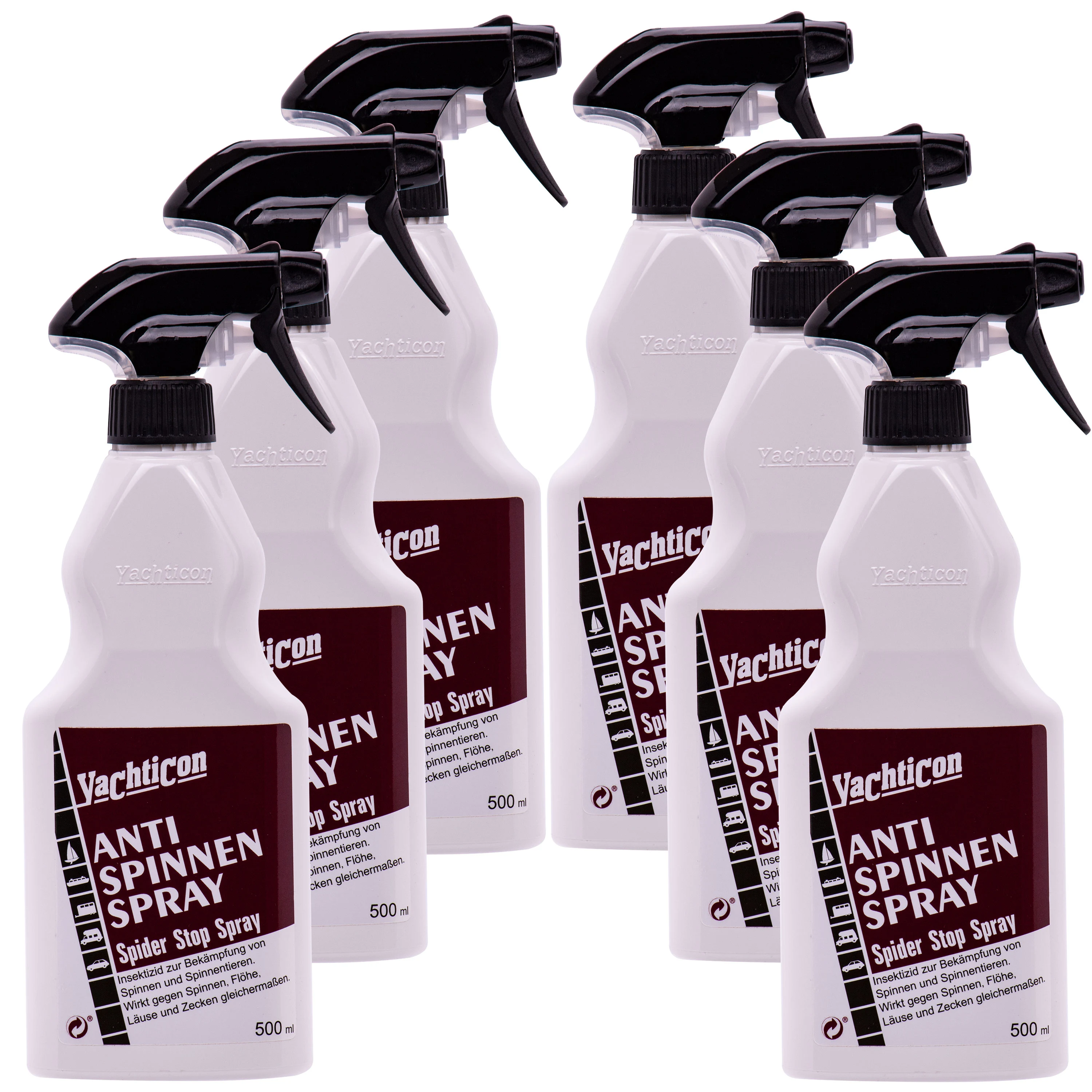 Sprae frith-damháin alla, Cosaint ar damháin alla, 6 x 500 ml = 3 Liter, Damháin alla a choinneáil ar shiúl