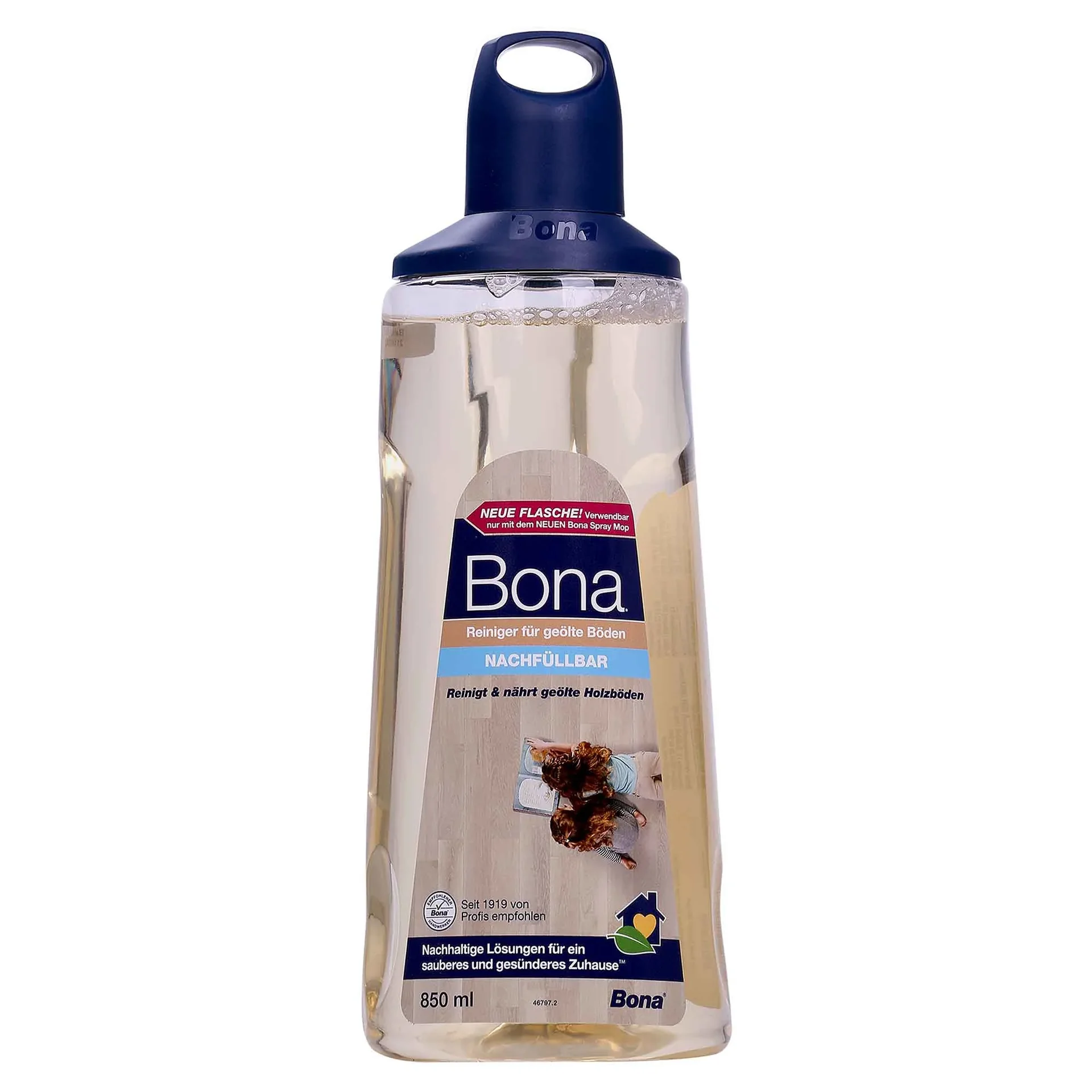 Athlíontóir BONA d'urláir ola, 0,85 Lítear, Athlíontóir Moip Sprae Préimhe, Glanadh Urlár Oiled