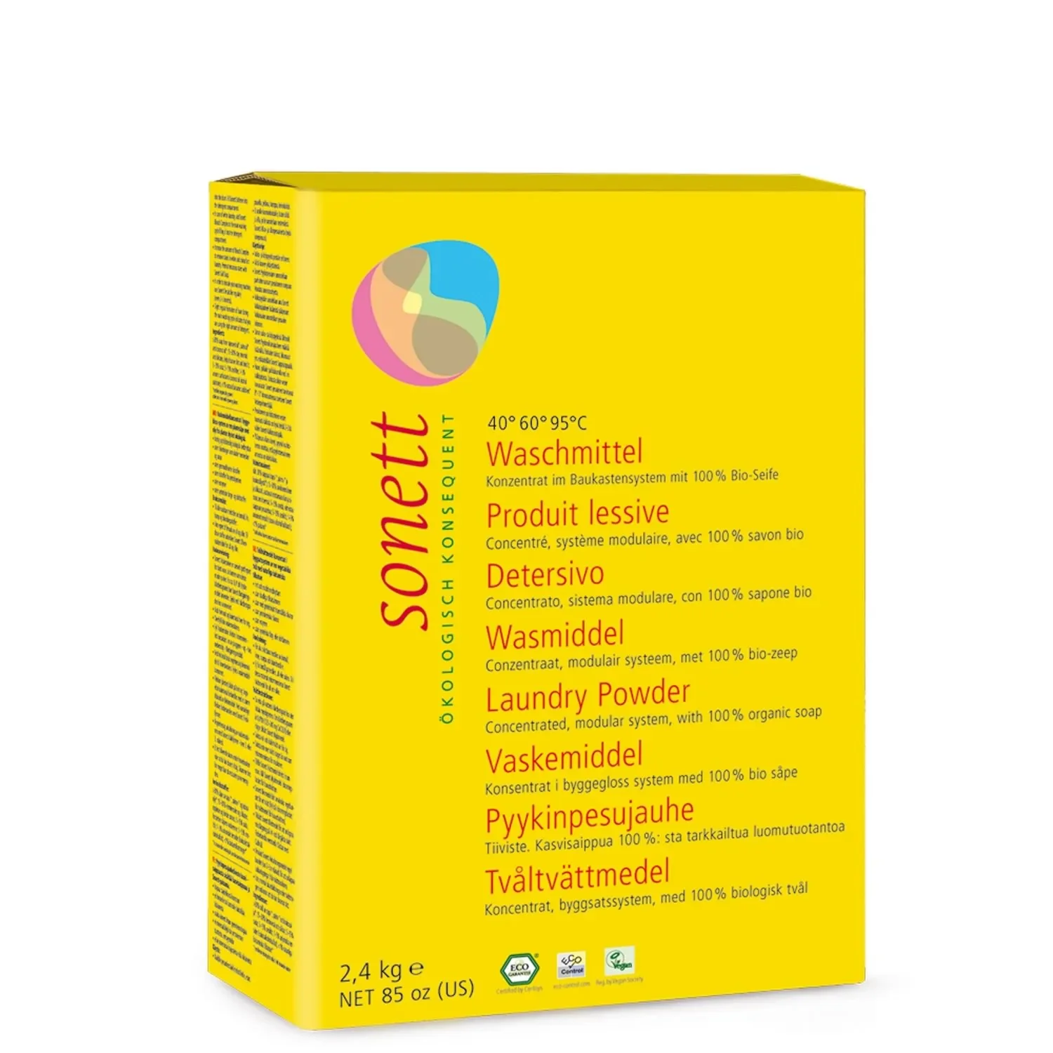 Glanadh púdar, Níochán púdar, Glanadh éadaí, 2 x 2,4 kg