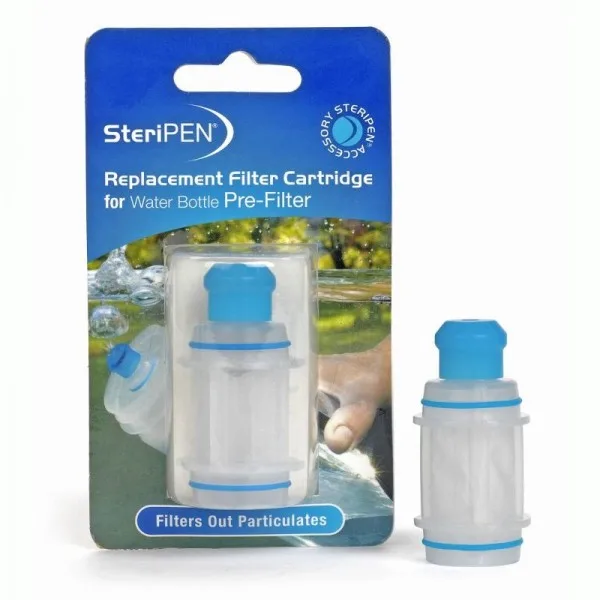 Steripen athsholáthair, scagaire uisce iniompartha, scagaire uisce 40 micron