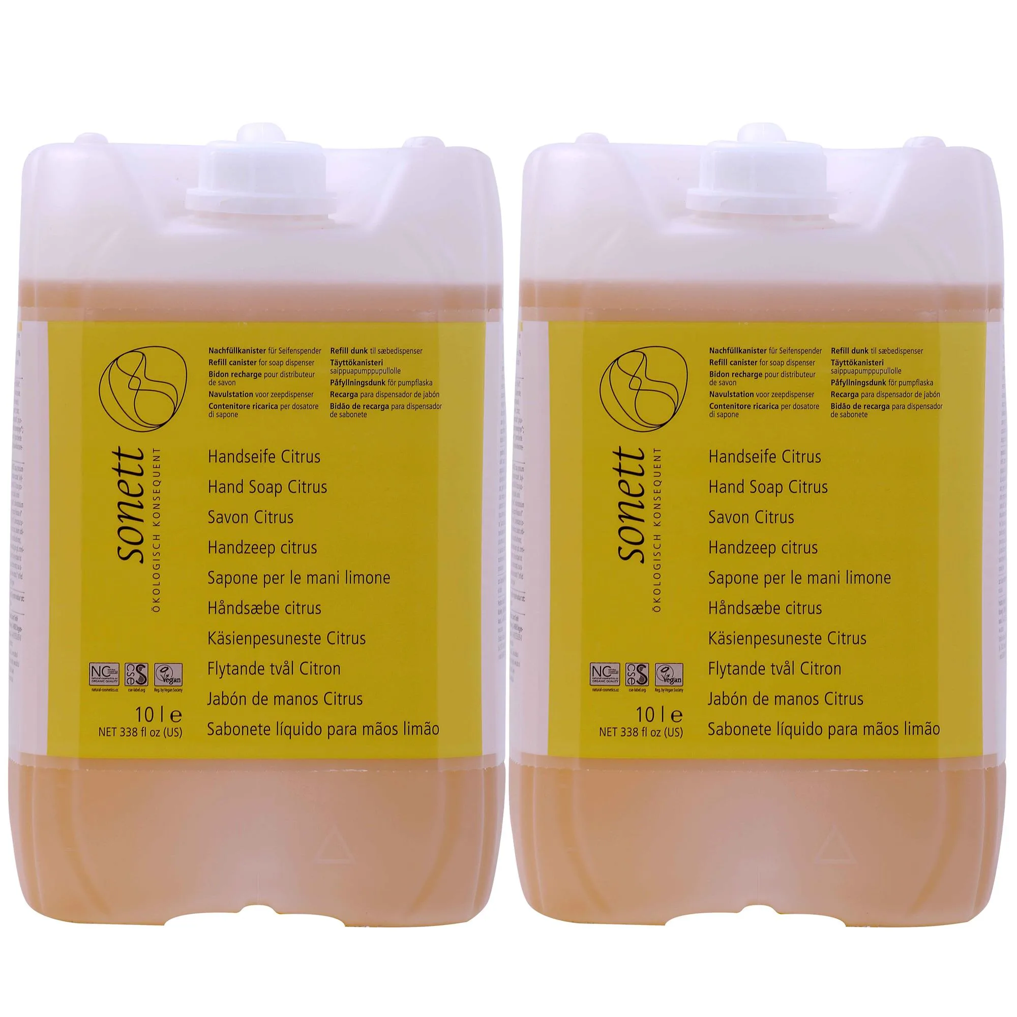 Gallúnach láimhe citris 2 x 10 Lítear, Gallúnach citris, Gallúnach nádúrtha