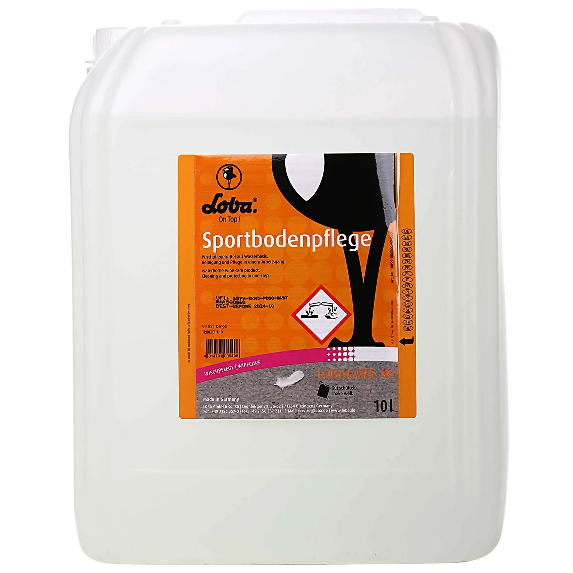 Cúram urláir spóirt 10 Lítear, Glanadh urláir, Cothabháil urláir spóirt