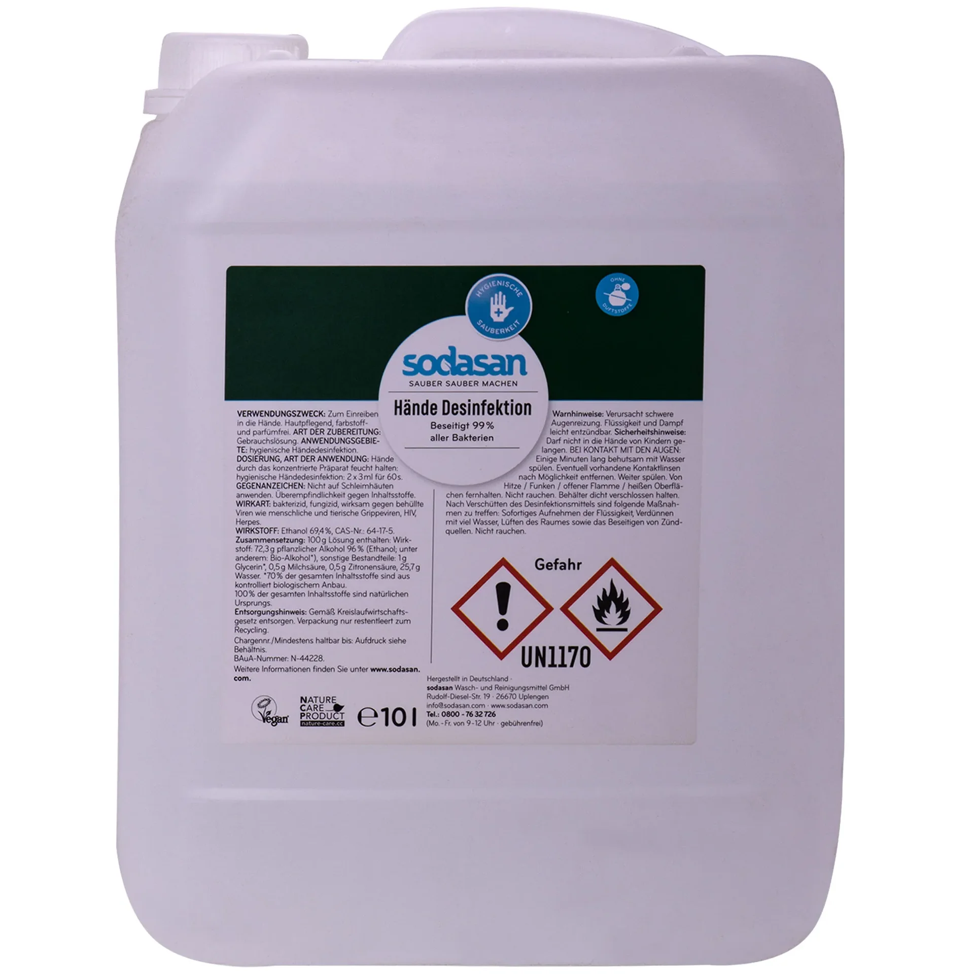 Díghalrán láimhe 10 lítear, Sláinteachas láimhe, Glanadh láimhe, Díghalrán