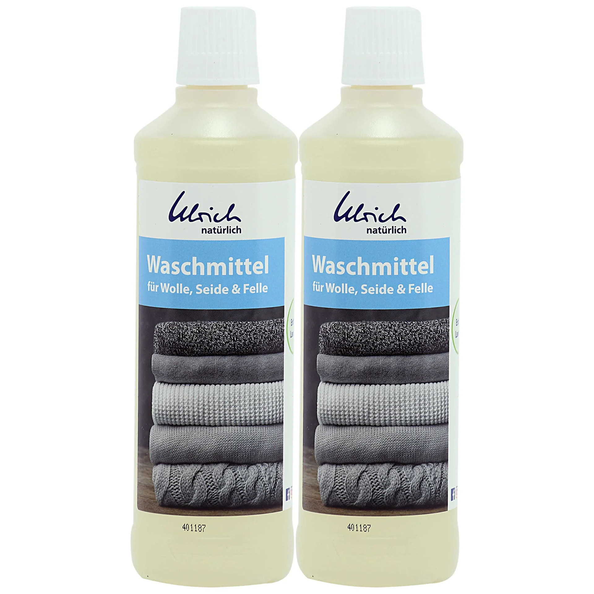 Glanadh olann, Níochán síoda, Glantach le Lanolin, 2 x 500ml