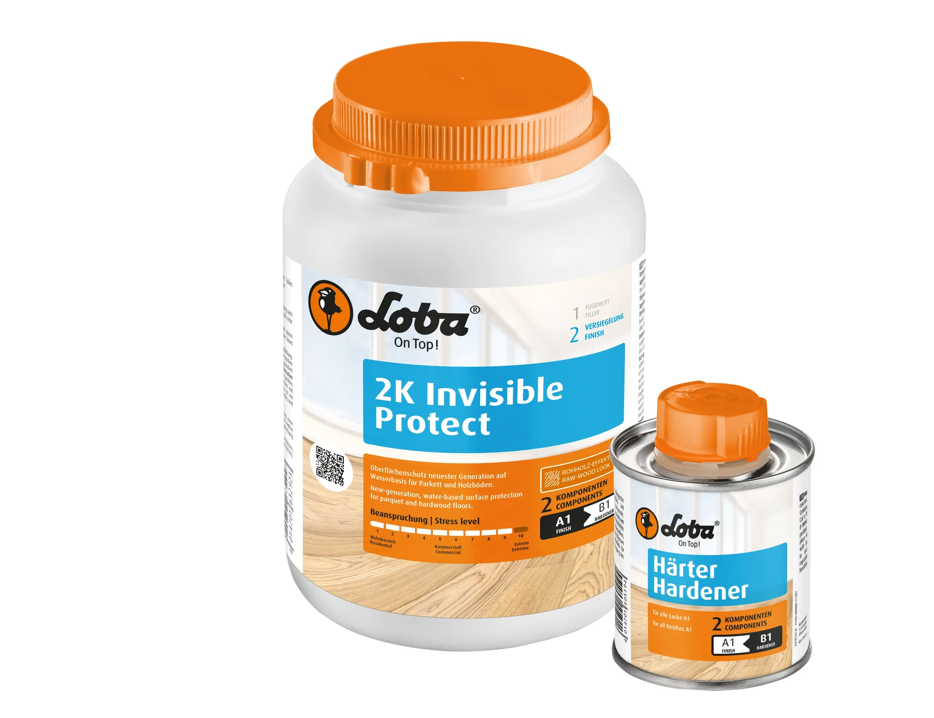 Vearnais páirceála, Laicir páirceála 2K, 1 kg, LOBA 2K InvisibleProtect A.T., Laicir urláir adhmaid