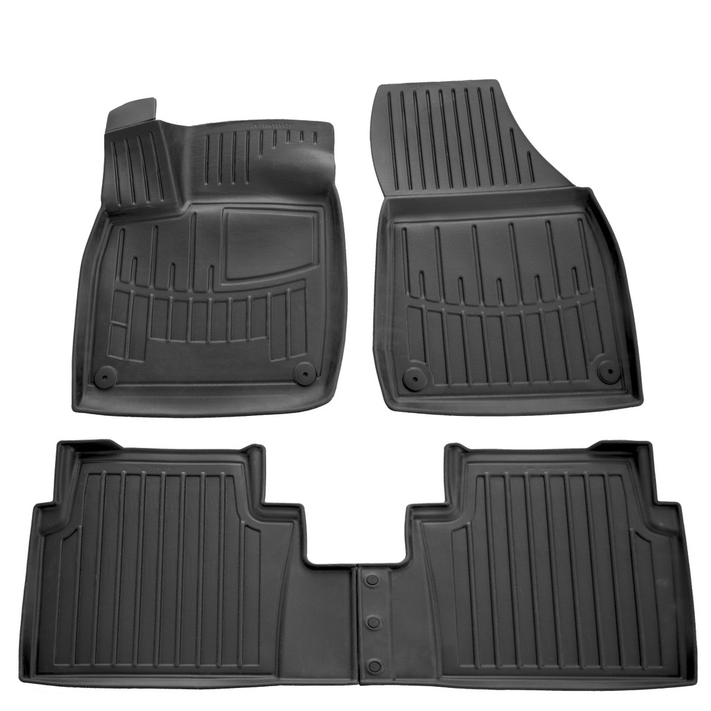 Mataí urláir rubair 3D, Audi Q5 e-tron (2021-...), mataí carranna 6/7 suíochán, gabhálais istigh carranna