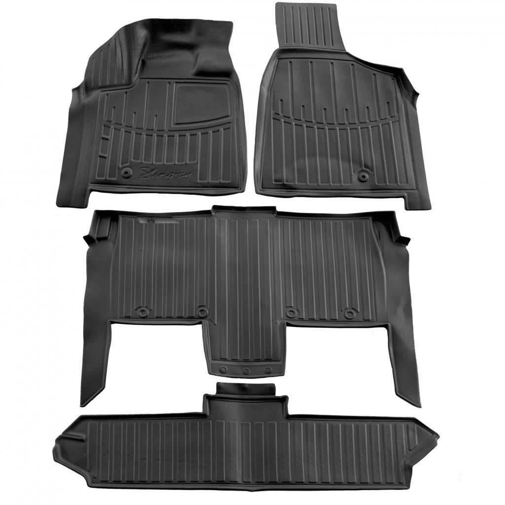 Mataí urláir rubair 3D, Mataí rubair carr, do Chrysler Grand Voyager V (RT) 2008-2016, mataí urláir uathoibríoch