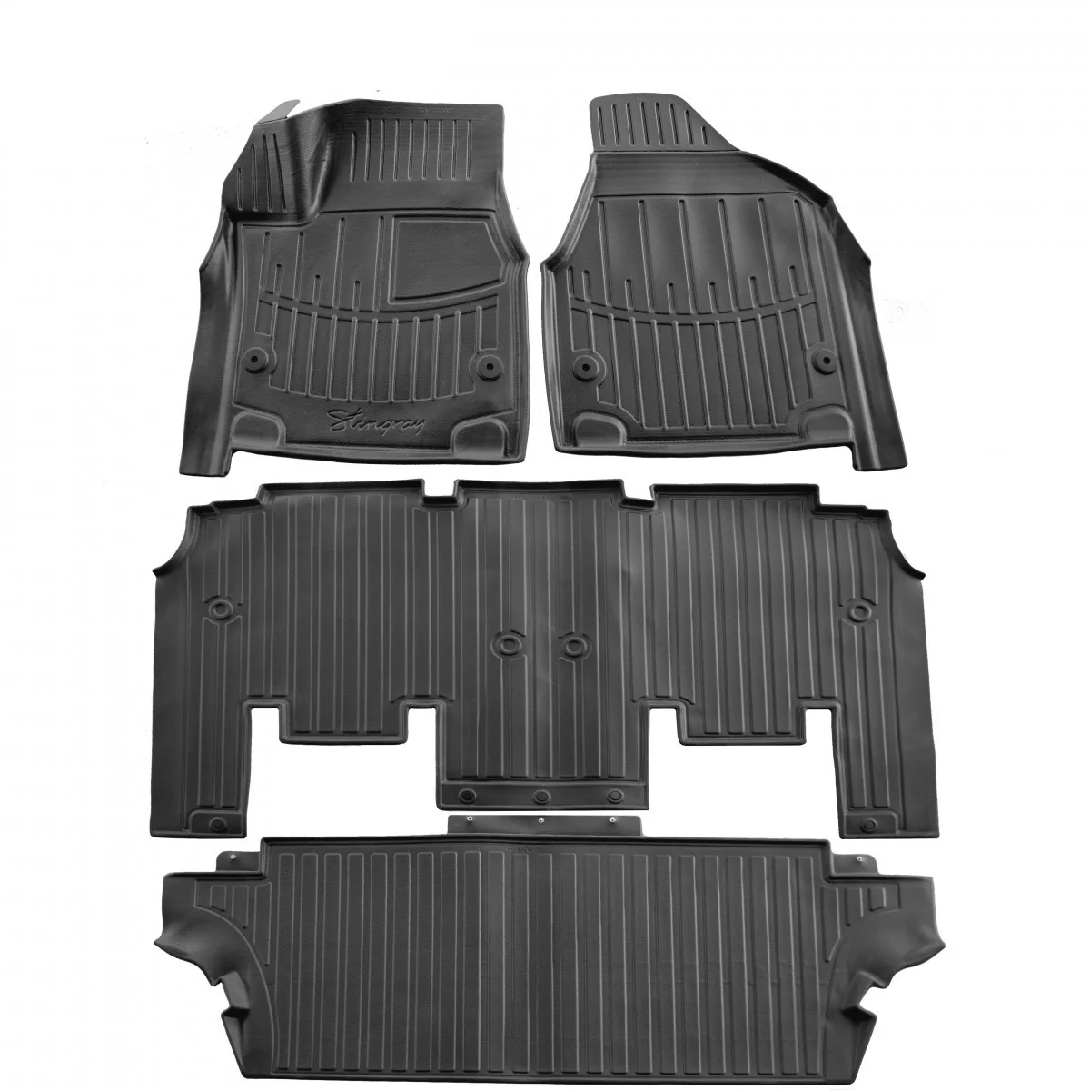 Mataí urláir rubair, Mataí urláir 3D, 7 suiochán, Chrysler Pacifica II (RU) (2016-...)