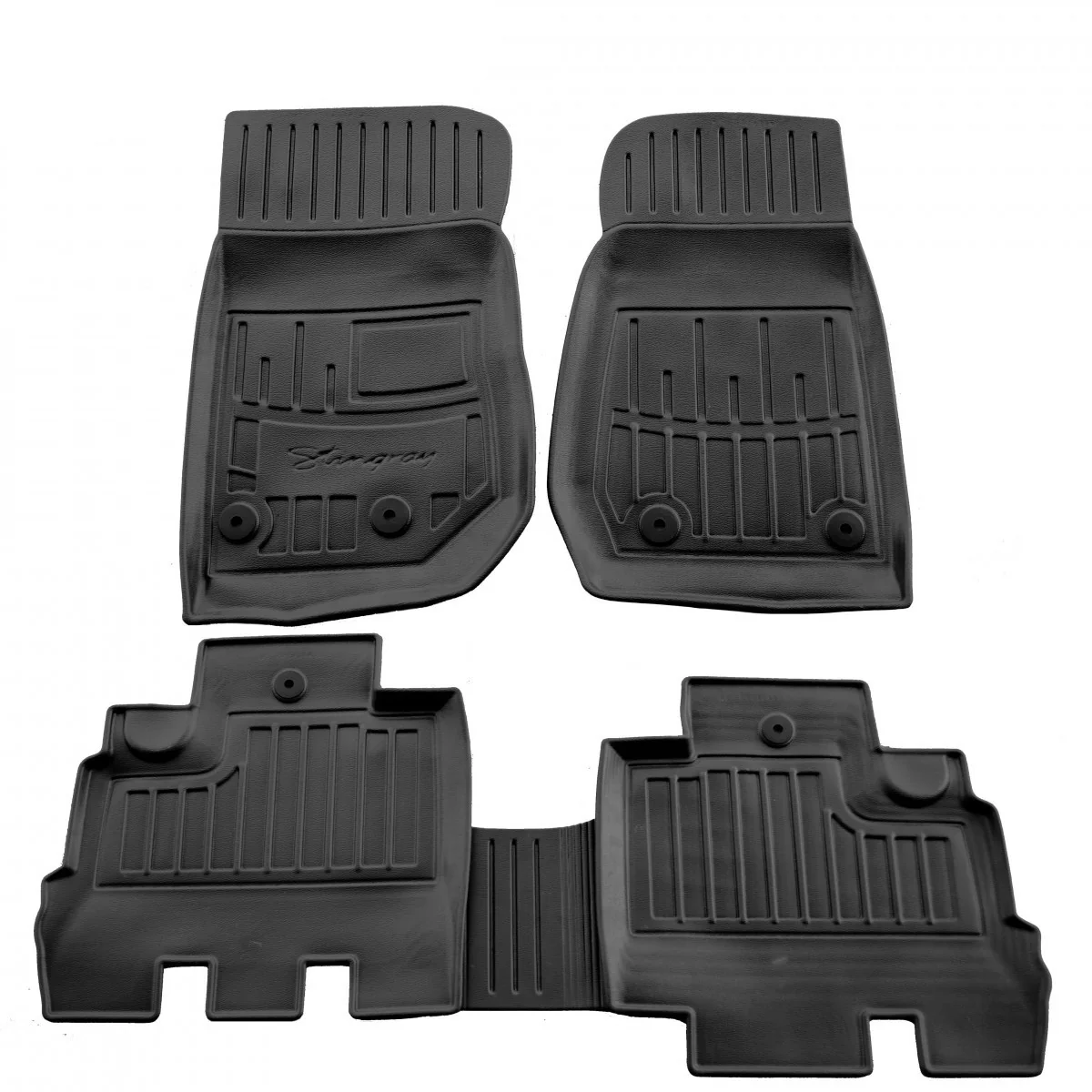 Mataí bréagacha Auto, 3D gummimatten do Jeep Wrangler JK (5 doirse, 2007-2018), polúireatán