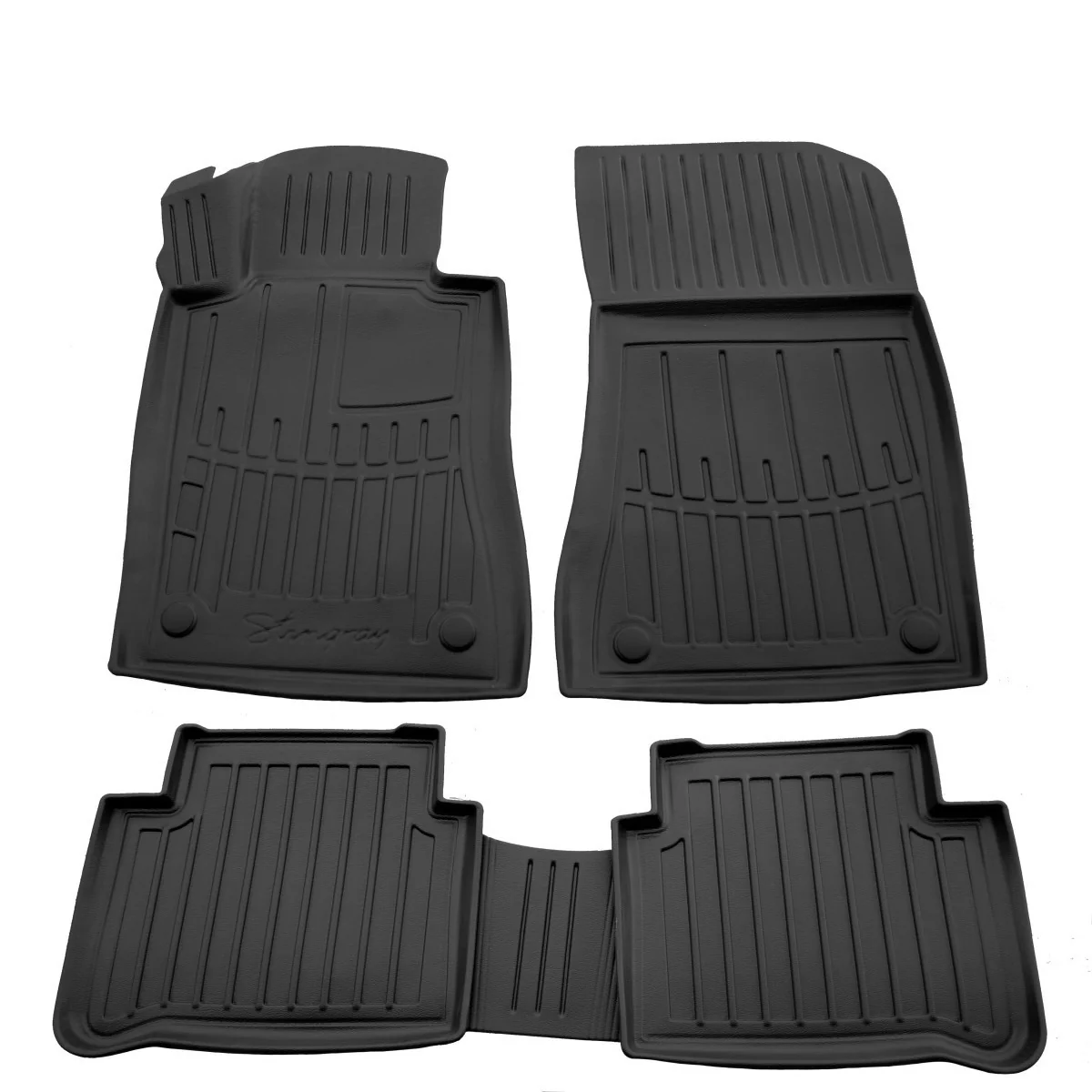 Mataí urláir carranna, mataí rubair carranna 3D do Mercedes Benz W211 E (2002-2009), mataí carranna saincheaptha