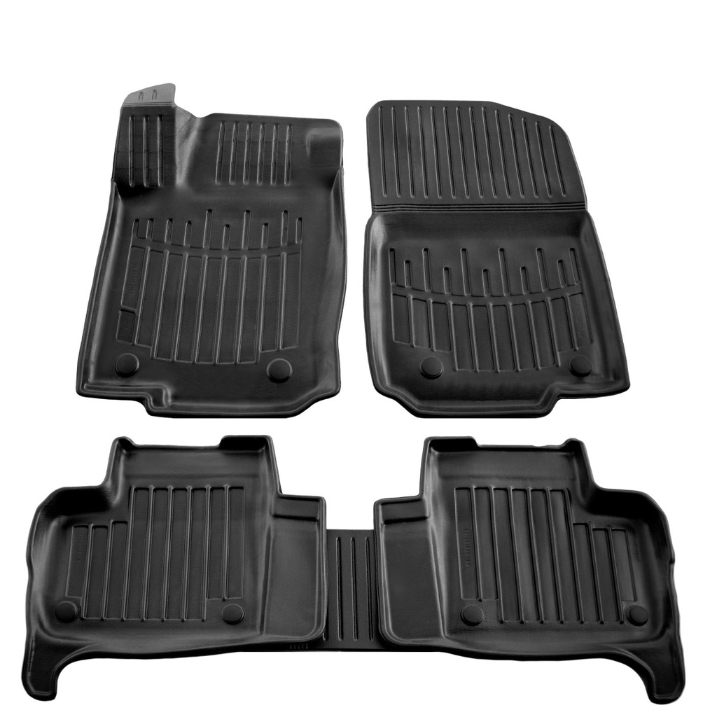Mataí urláir rubair 3D, Mataí urláir carranna do Mercedes Benz X166 GLS (2015-2019), mataí rubair carranna saincheaptha, ard-imeall