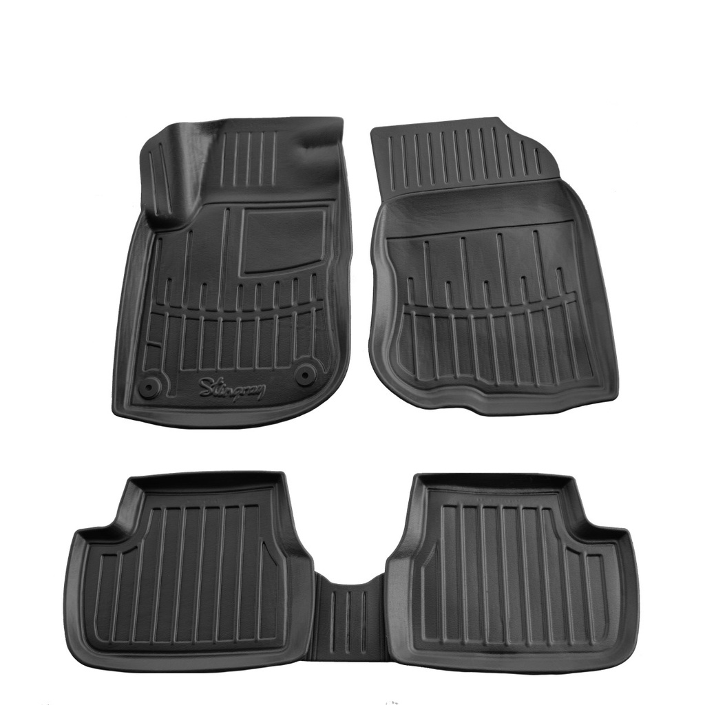 Mataí urláir rubair carr, mataí rubair 3D, do PEUGEOT 2008 (2013-2019), mataí urláir saincheaptha