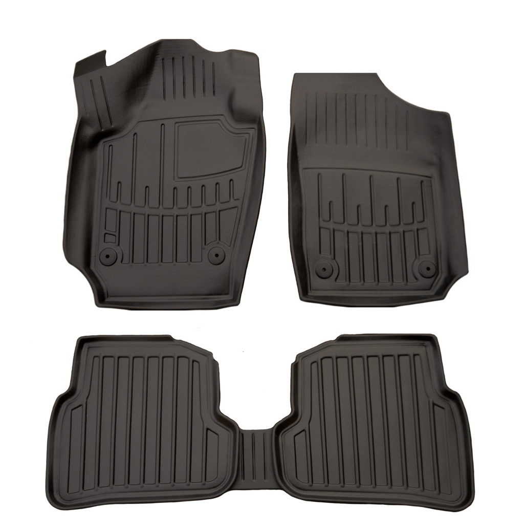 Mataí urláir carranna, Mataí rubair carranna 3D, do VOLKSWAGEN Polo V (2009-2017), mataí urláir Polo