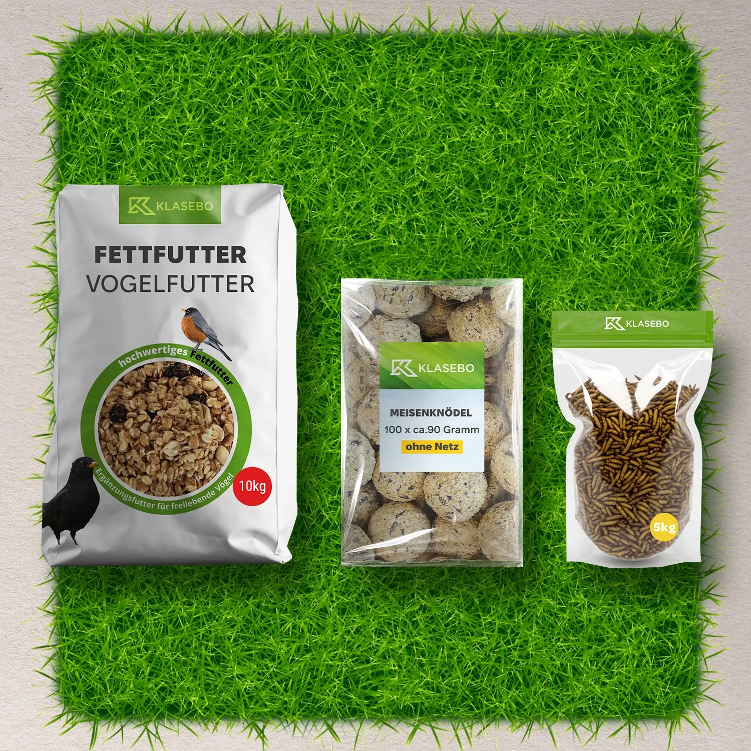 Set Beathú Geimhreadh Éin Fhiáine 40kg – Beathú Scaoilte 25kg, laer moscéaraí saighdiúirí dubha triaithe 5kg, Meascán Suet Ardphróise 10kg