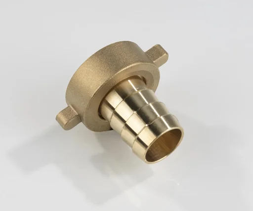 "Brass hose fitting, 1/2" nozzle with 1/2" female thread image"