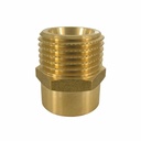 Feistiú Práis, Nipple Dúbailte Laghdaithe, 1/2" IG x 3/4" AG