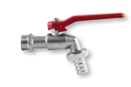 "Ball valve 3/4", thread size 1" at the outlet image"