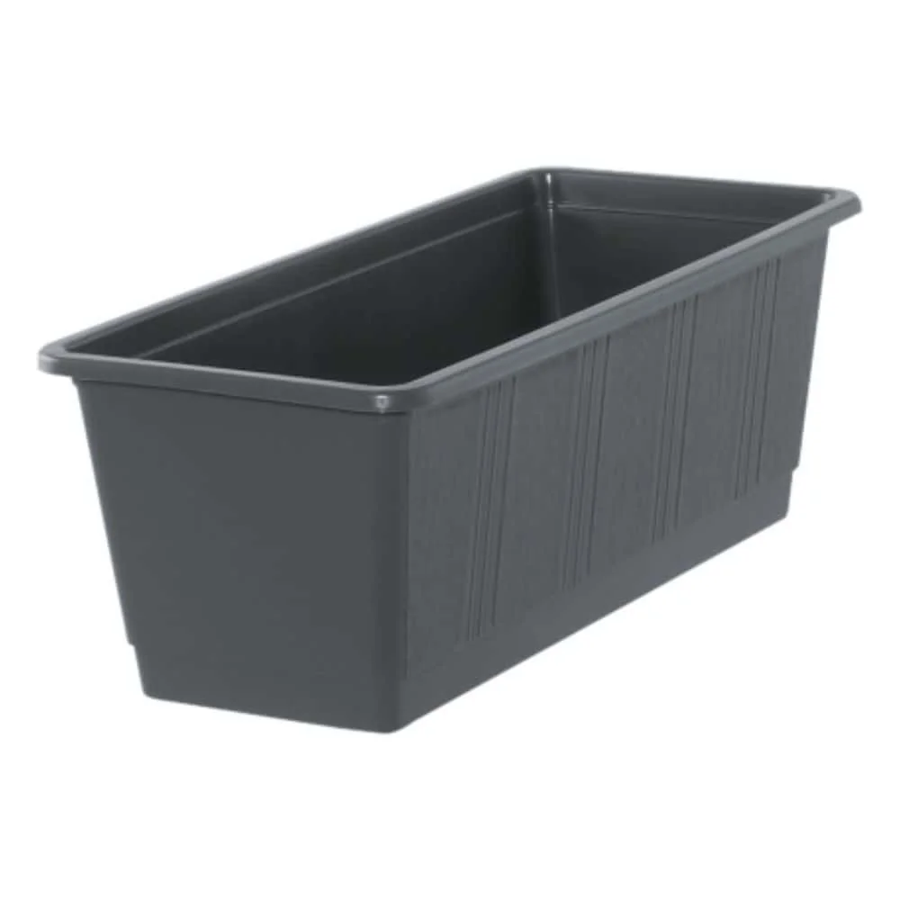 "Bosca Bláthanna 60 cm Antraicít, Plaisteach, Bosca Balcóin image"