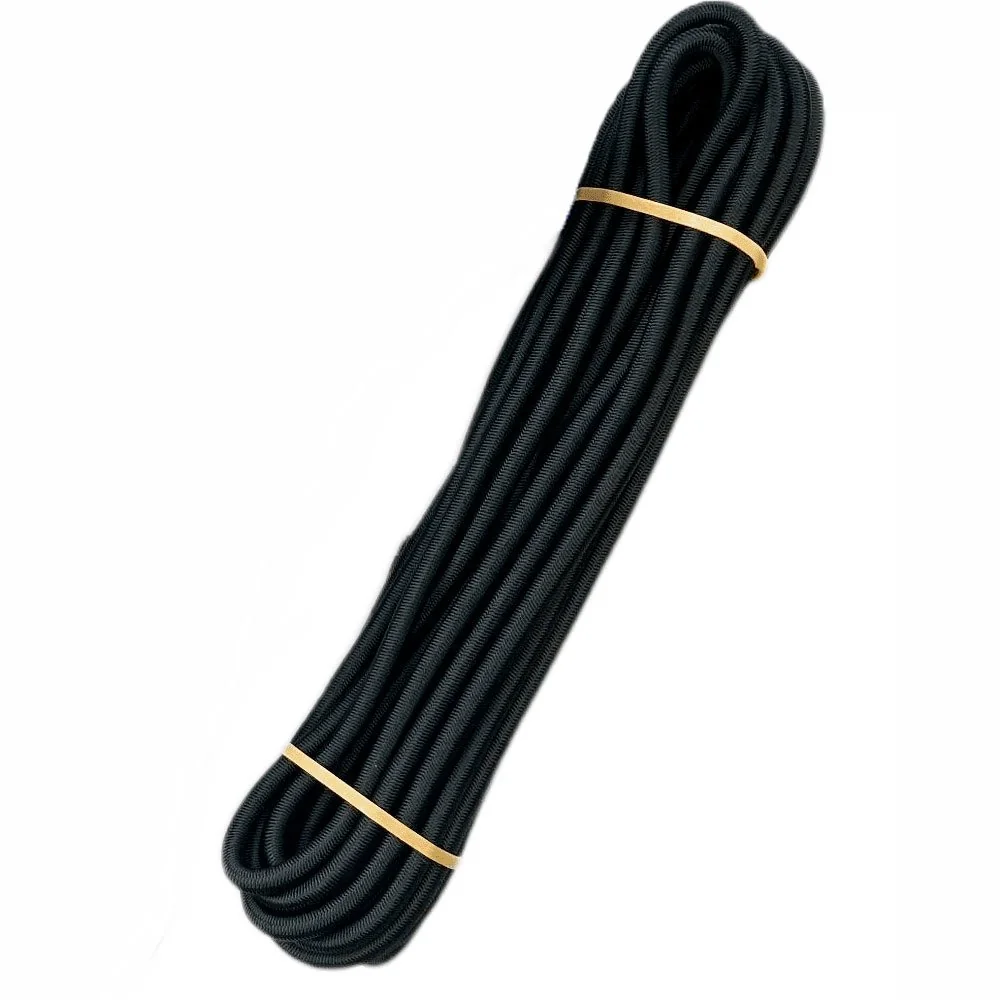 "Corda Leaisteach Dubh 10mm, 10m - Corda Bungee Ardchaighdeáin image"