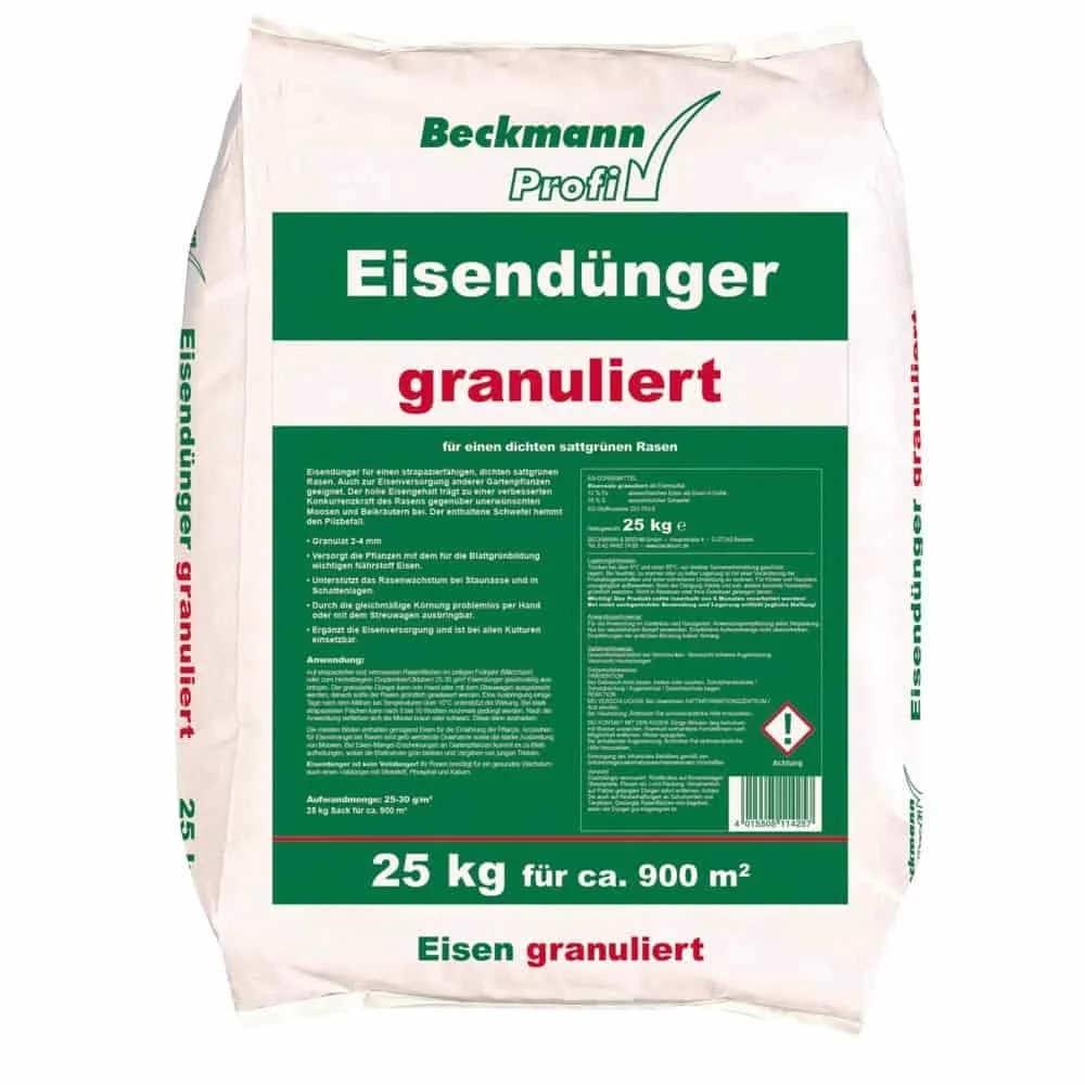 "Leasach iarainn 25kg, Leasach iarainn gráinnithe 2-4mm, Leasach féir, do 900m² image"