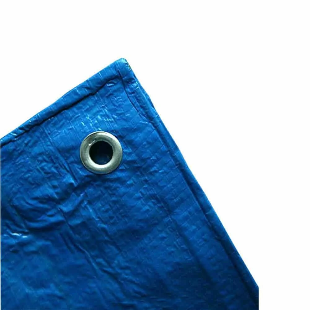 "Clúdach Tarpaulin Gorm 5x6m - Cosaint Uiscedhíonach agus Frithsheasmhach in aghaidh UV image"