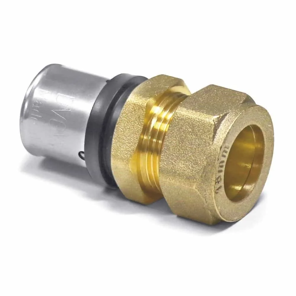 "Aistriúchán Preasfitting go Píobán Copair 20 x 2 - 18 mm image"