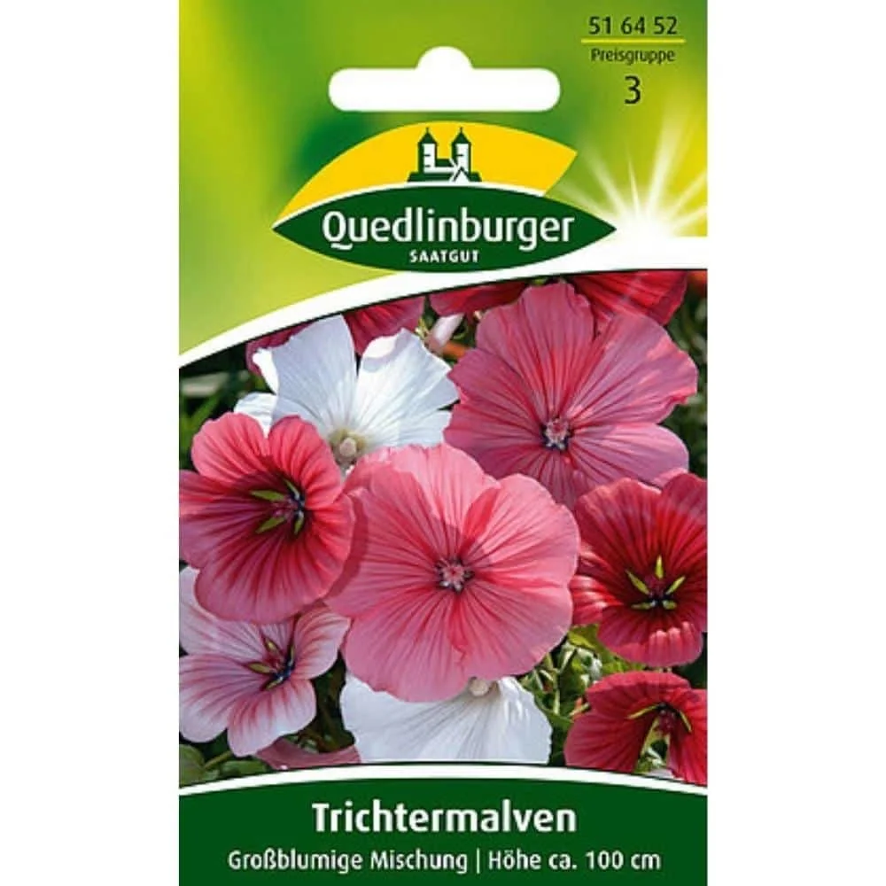 "Síolta Malva Tríchtaire Großblumige Mischung für Ihren Garten image"
