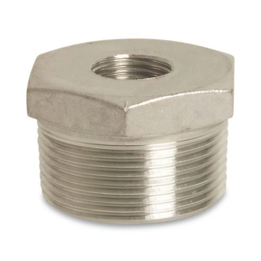 "Feistiú Snáithe Cruach Dhosmálta Laghdaitheoir 1 1/2" AG x 1" IG image"