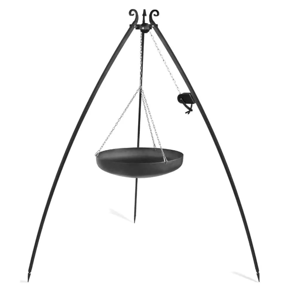 "Wok Allamuigh ar Tríchos, Gríll Dóiteáin, Wok Cruach, 70cm image"