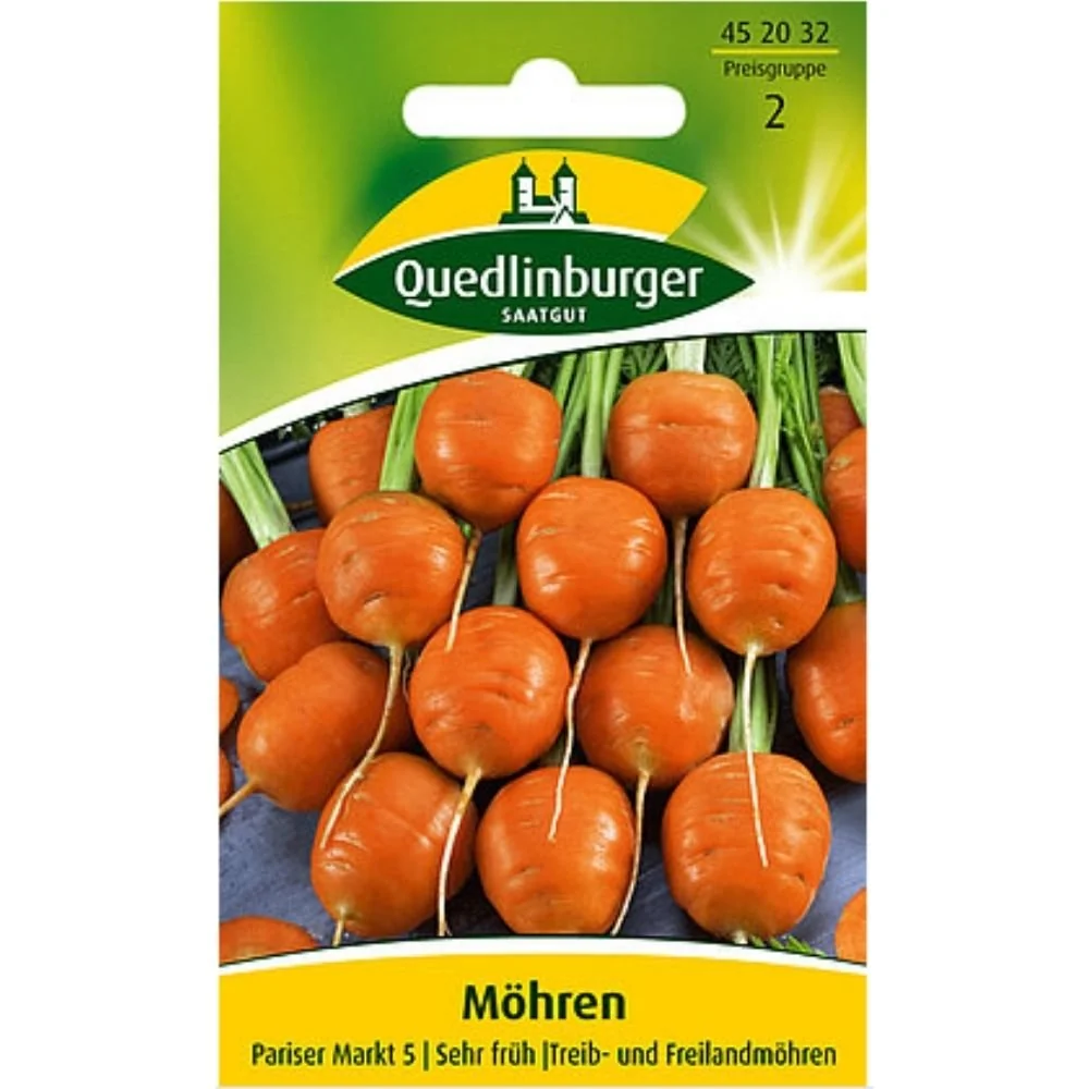 "Síolta Cairéad 'Pariser Markt 5', Síolta Glasraí Luatha image"