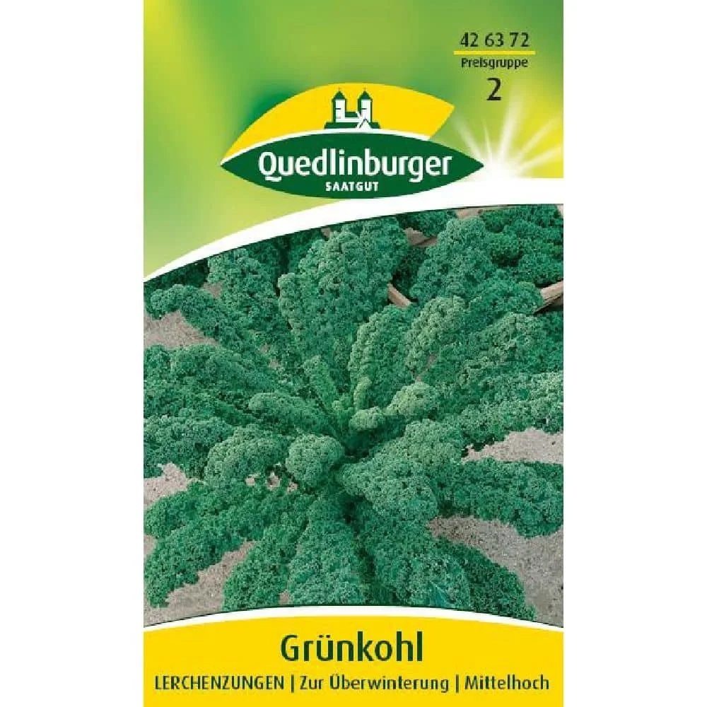 "Grünkohl Lerchenzungen Samen - Winterkohl für den Garten image"