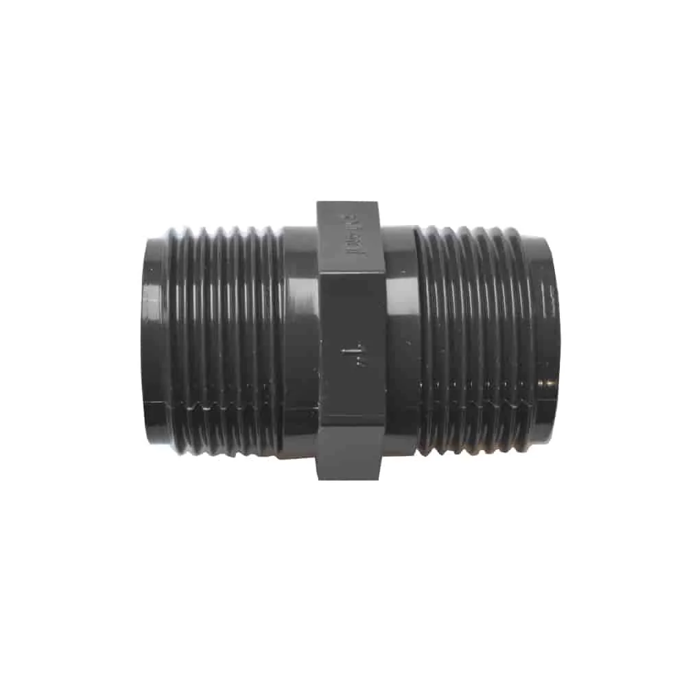 "PVC-U AG x AG 1/2 Inch Double Nipple - Robust Pipe Connector image"