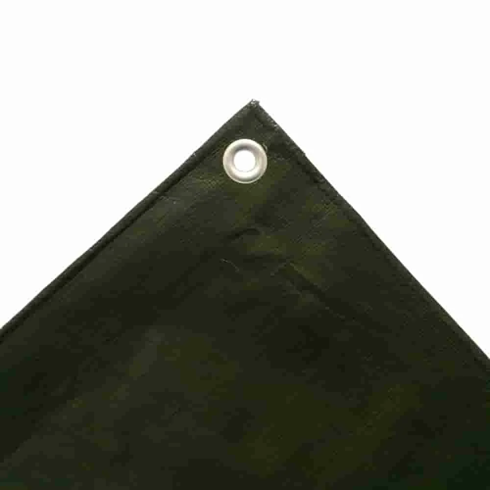 "Tarpaulin 210g/m², 1.5 x 10m, (15m²), glas, uiscedhíonach, clúdach ginearálta image"