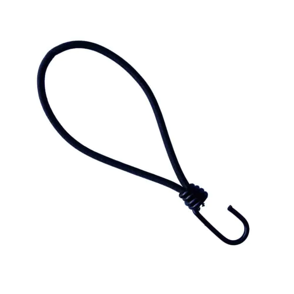 "Crúcaí Leathnóra 6mm x 25cm dubh le haghaidh Tarpaulin agus Líonta image"