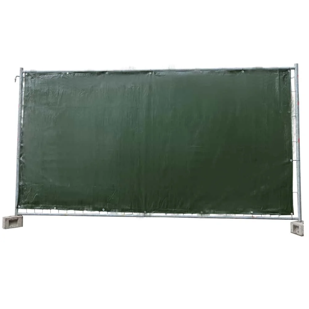 "Scáthlán fál tógála glas, 160g/m², 1.76x3.41m, Scáileán príobháideachta image"