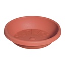 Tráidire Plandaí CYLINDRO, Terracotta Ø 33cm, Fó-Thráidire Pota Plaisteach