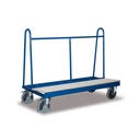 Tralaí Pláta Tromshaothair le Ladefläche Adhmaid, 500 kg - Boni-Shop