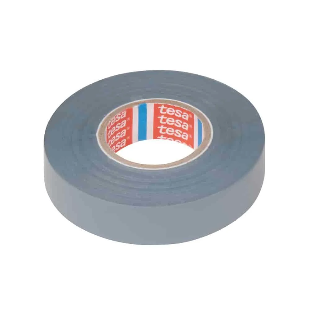 "tesa tesaflex Téip Insliúcháin 4163 PVC 19 mm x 33 m (liath) image"