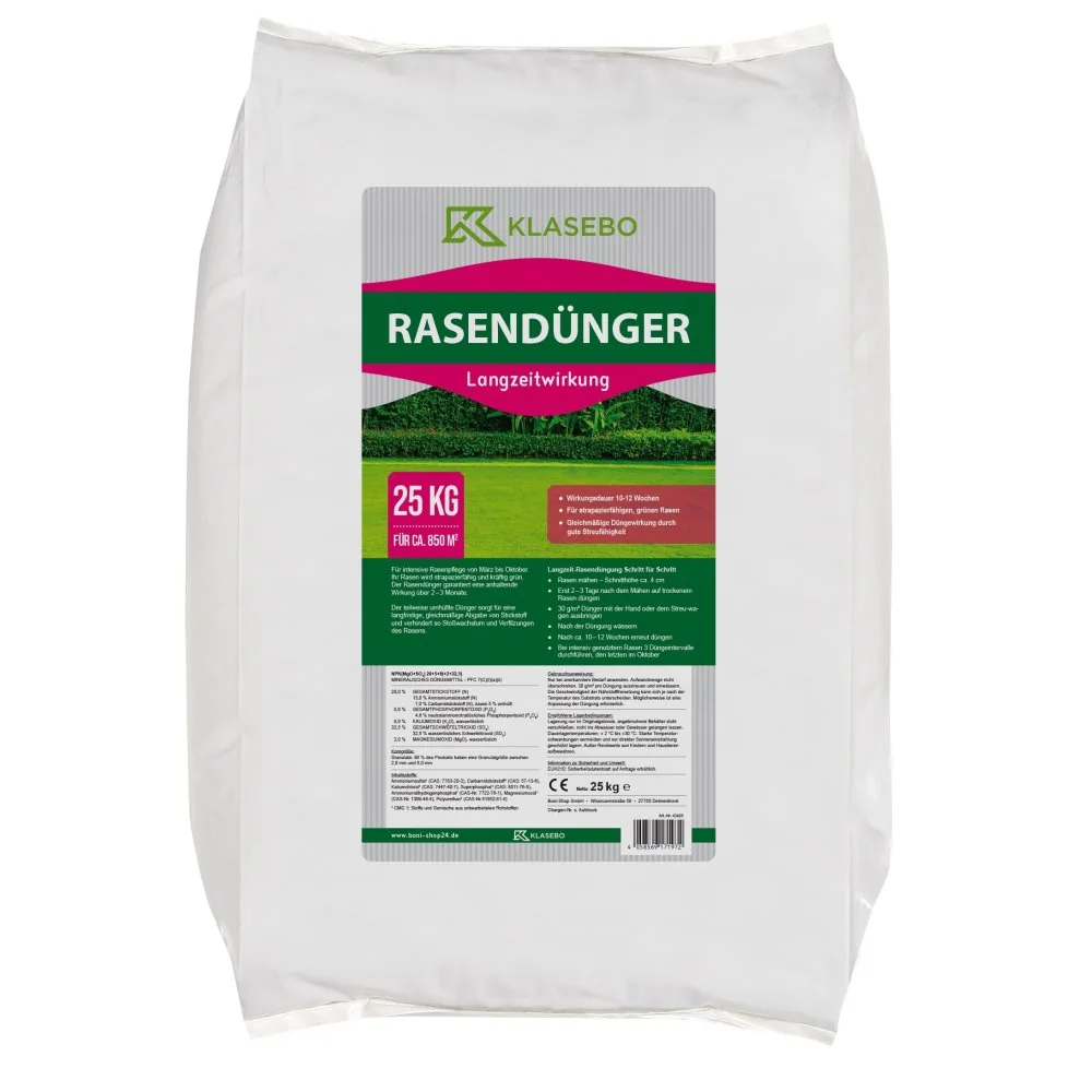 "Leasachán Faiche Fadtréimhseach 25kg, Leasachán Féir NPK 20+5+8 image"