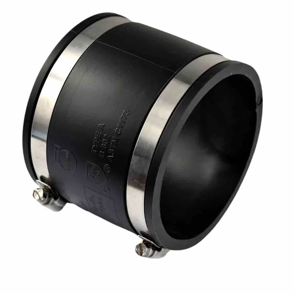 "Cúpláil Píopa Solúbtha 110mm PVC Elastomer - Feistis Solúbtha image"