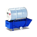Fasskipper mit Auffangwanne, 203 Liter, 250 kg Traglast