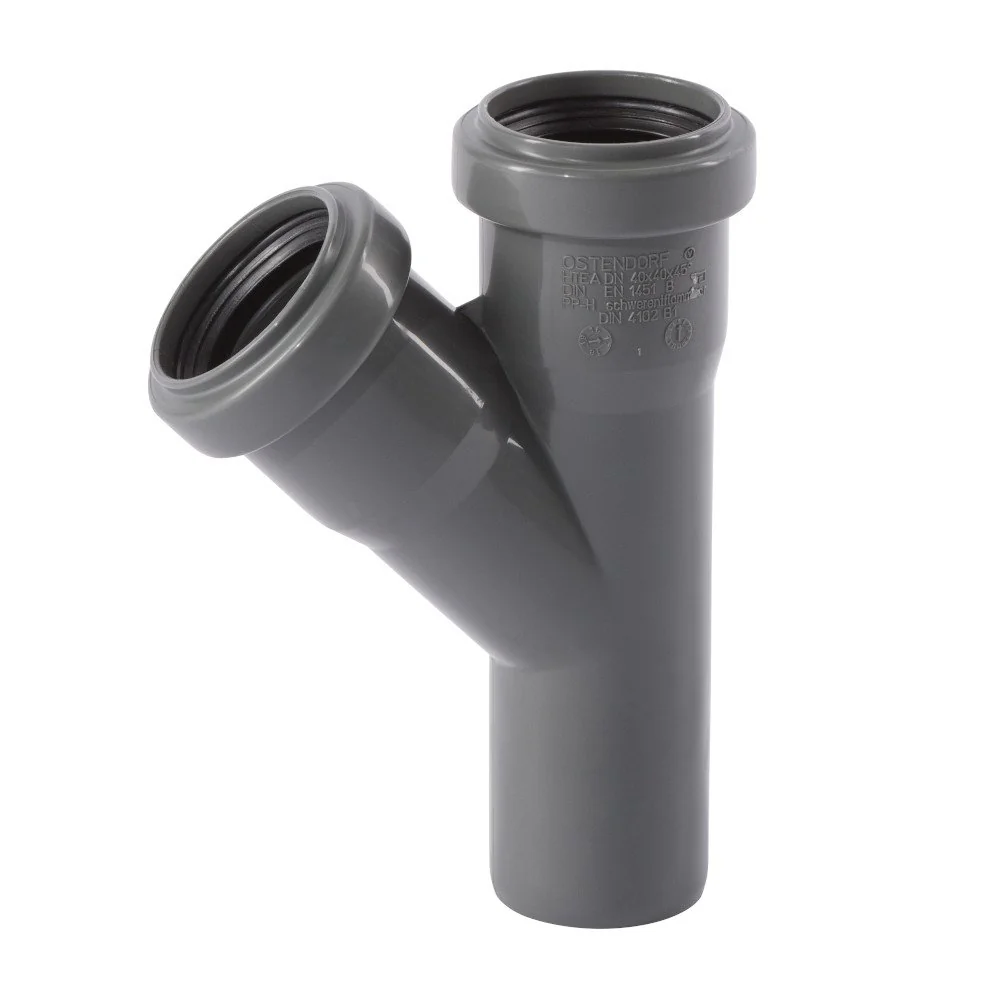 "HT Abzweig DN40 45 Grad für Hausentwässerung image"