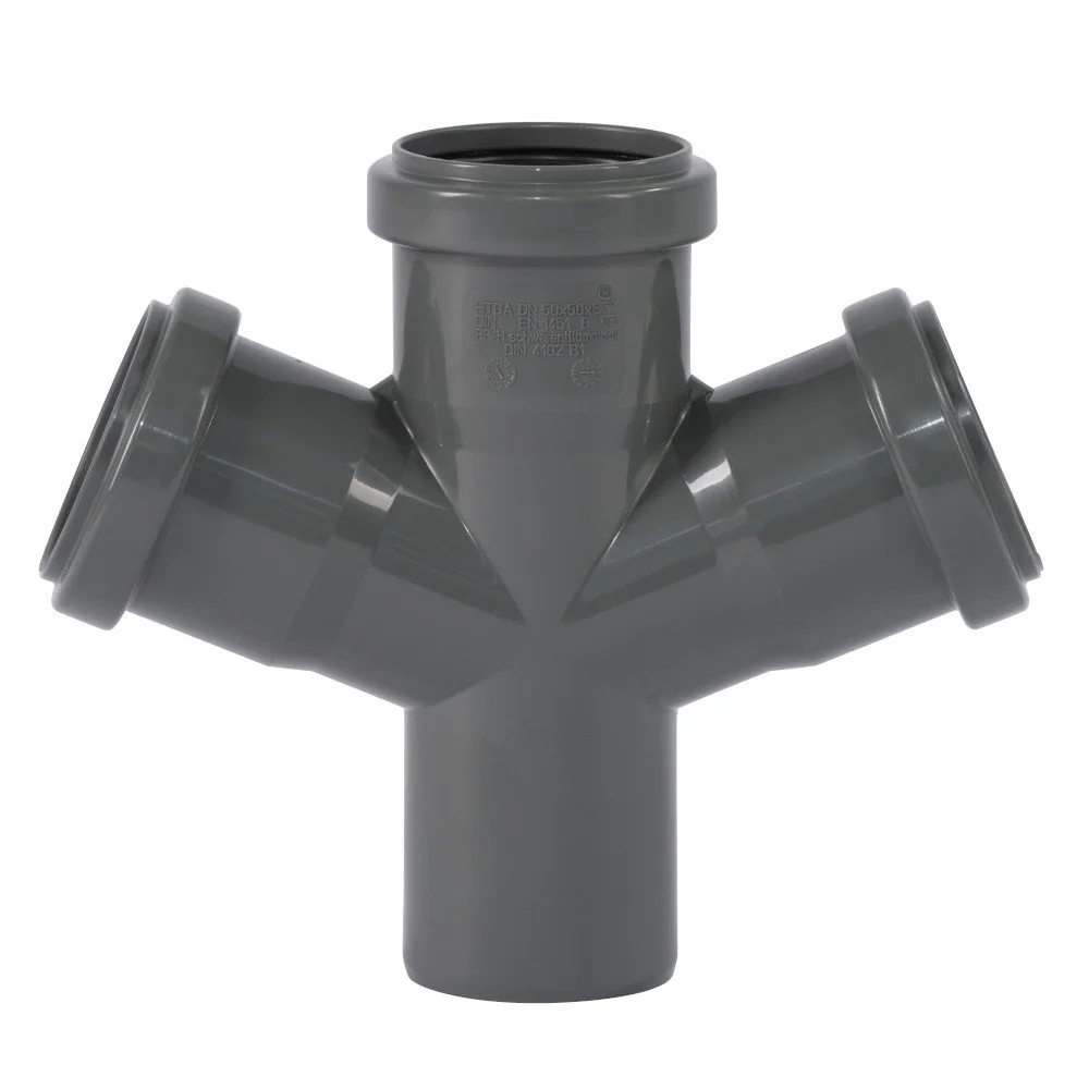 "HTsafeDA T-nasc Dúbailte DN/OD 50/50/50 67 Céim image"