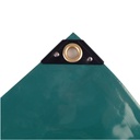 Clúdach tarpaulin, tarpaulin PVC 650g, 2,5 x 6m (15m²), tarpaulin uiscedhíonach