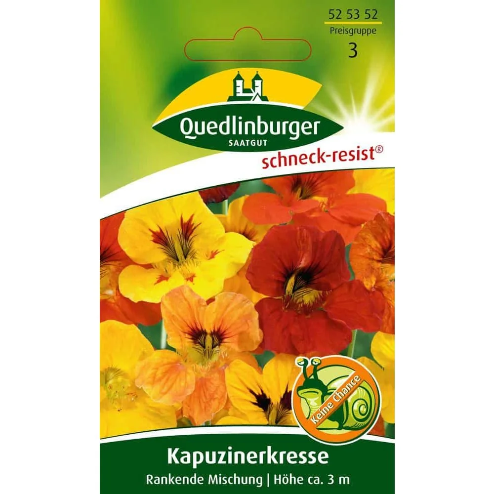 "Síolta Nasturtium, Meascán Dreapadóireachta le Bláthanna Inite image"