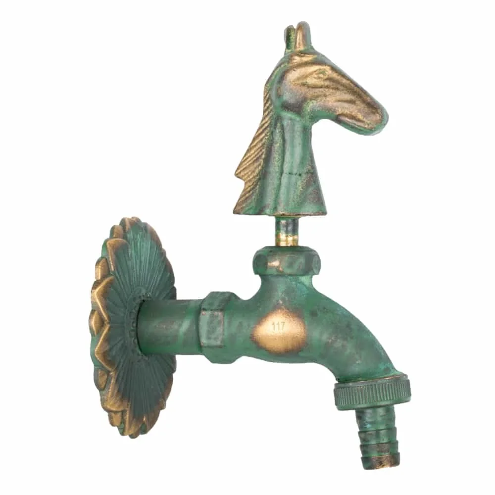 "Faucet Gairdín Retro Ceann Capaill Patinichte 1/2" image"