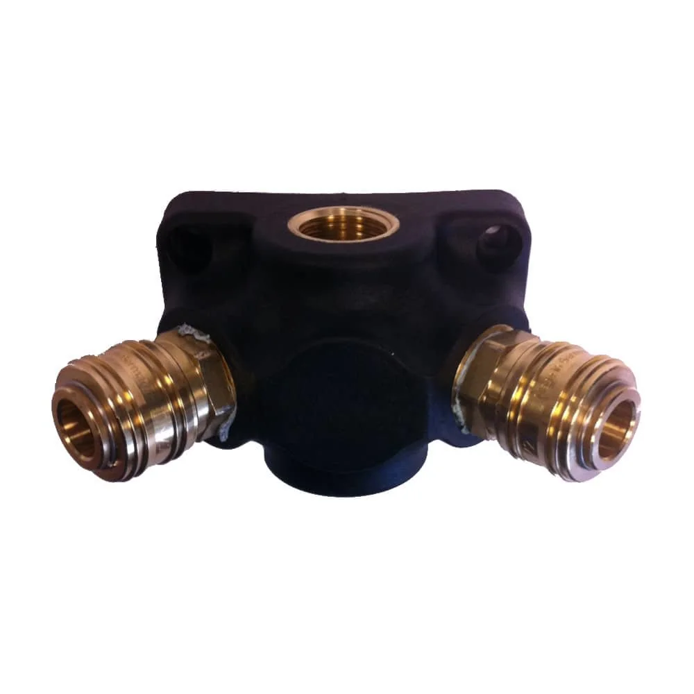 "Airlíne Balla Comhbhrúiteora 3-Bealach, Plaisteach, 1/2 Orlach image"